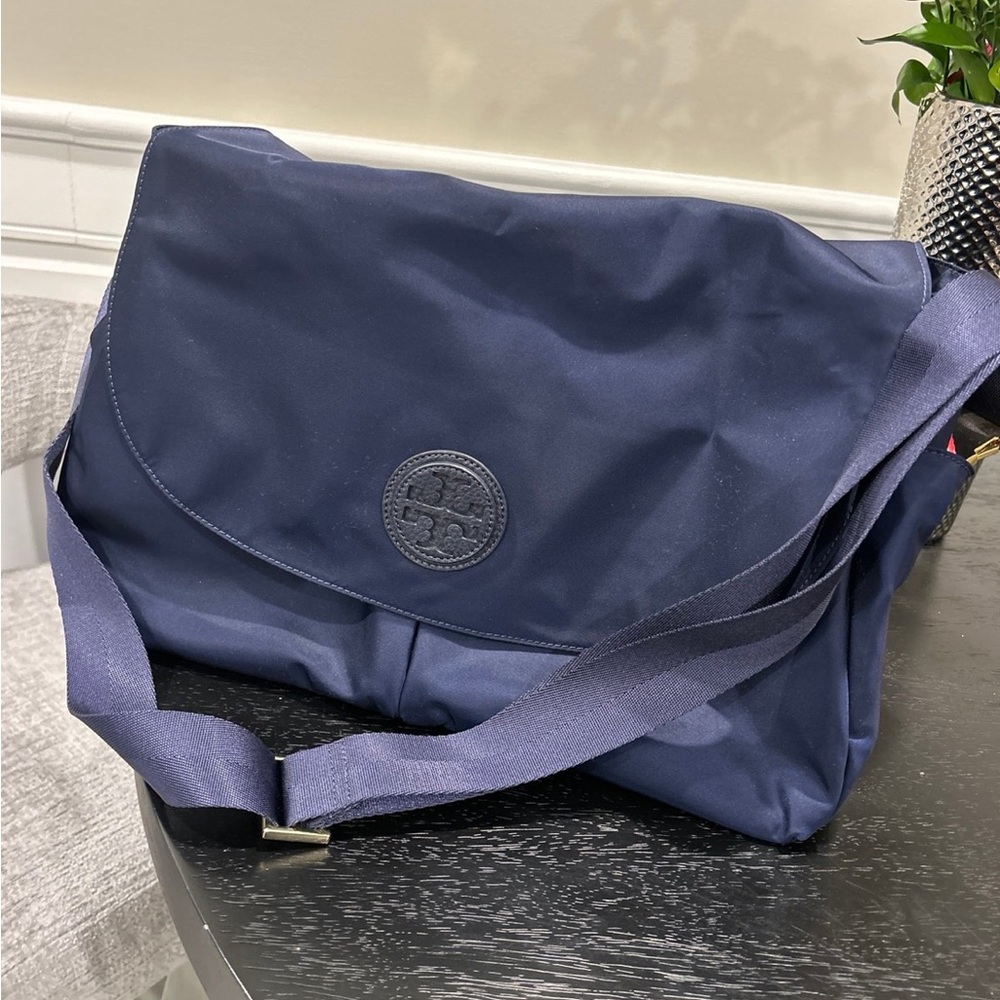 Tory Burch Navy Baby Bag